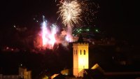 Feu d'artifice st pons - Porte Nostre Sehne © MAIRIE ST PONS