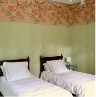 Chambre verte © Domaine Coudoulet