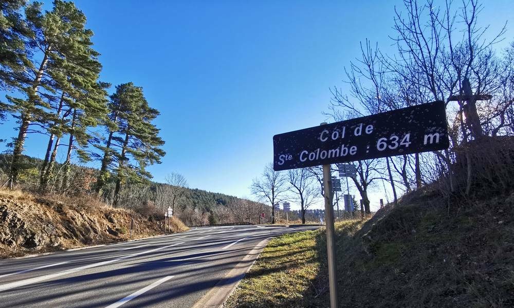 parcours cyclotourisme Sainte Colombe